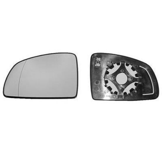 Verre De Rétroviseur Gauche Asphérique Pour Opel Meriva 05/03 – Pièce De Rechange D’origine Avec Support