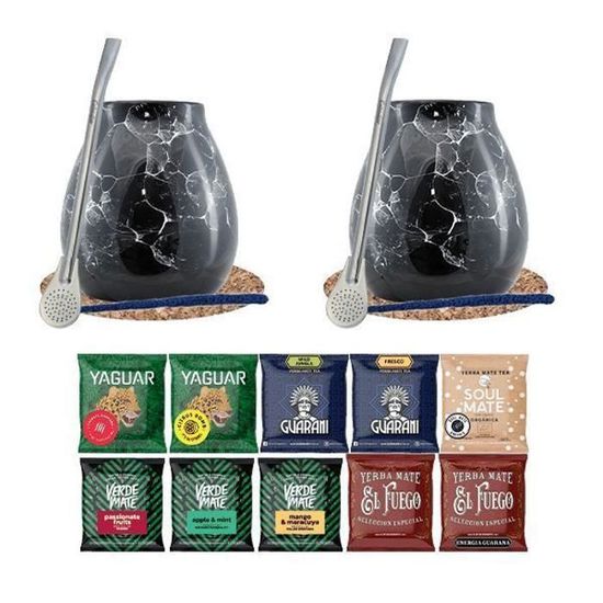 Beruth Bombilla Yerba Mate – Tasse Isotherme Inox 237 Ml Double Paroi + Couvercle Multifonction, 2 Bombillas + Brosses Nettoyage – Idéal Pour Maté Chaud Toute La Journée