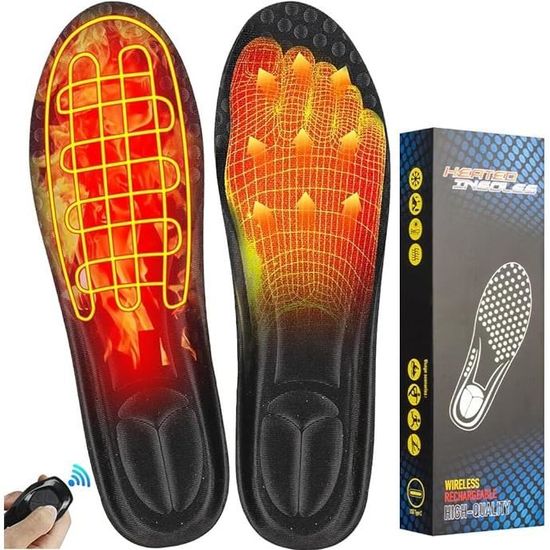 Semelles Chauffantes Rechargeables USB - 3 Niveaux De Chaleur - Taille 35-40 - Pour Ski, Randonnée, Bureau