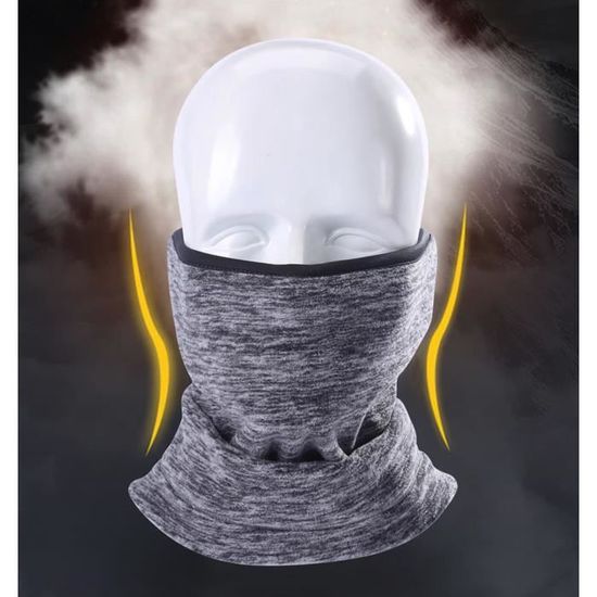 1 trou masque de ski intégral cagoule capuche casque de motocross hiver  bonnet polaire coupe-vent thermique chaud hiver noir - Cdiscount Sport