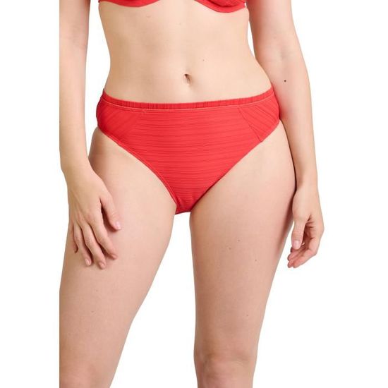 Bas de maillot de bain INSOLITE Sans Complexe Rouge poppy Femme Rouge poppy Cdiscount Pret a Porter