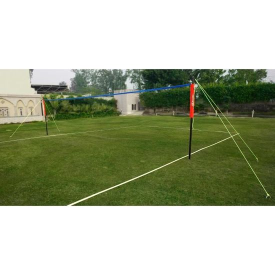 Kit Complet De Volleyball De Jardin : Filet Pliable, Ballon, Poteaux, Pompe, Sac De Transport — Idéal Pour La Plage Ou Le Jardin