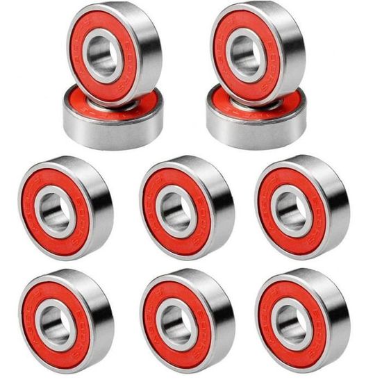 Roulements à Billes 608RS Lot De 6 - 8x22x7mm, Acier Carbone, Pour Skateboard, Rollers