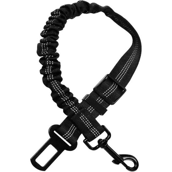 2 Ceintures De Sécurité Pour Chien En Voiture - Harnais Réglable, Absorption Chocs, Mousqueton Renforcé