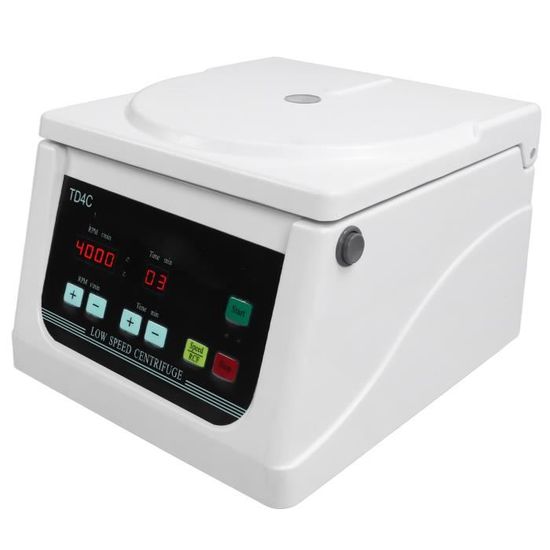 Centrifugeuse De Laboratoire 4000 Tr/min - 220V, 6 Tubes 20ml, Minuterie 0-60min, Pour Analyses