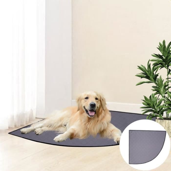Tapis Educateurs Chien Chat Alèse Lavable 90 x 90cm,Couche Absorptif Pipi Coussinets Réutilisable Tapis de Propreté -MAX