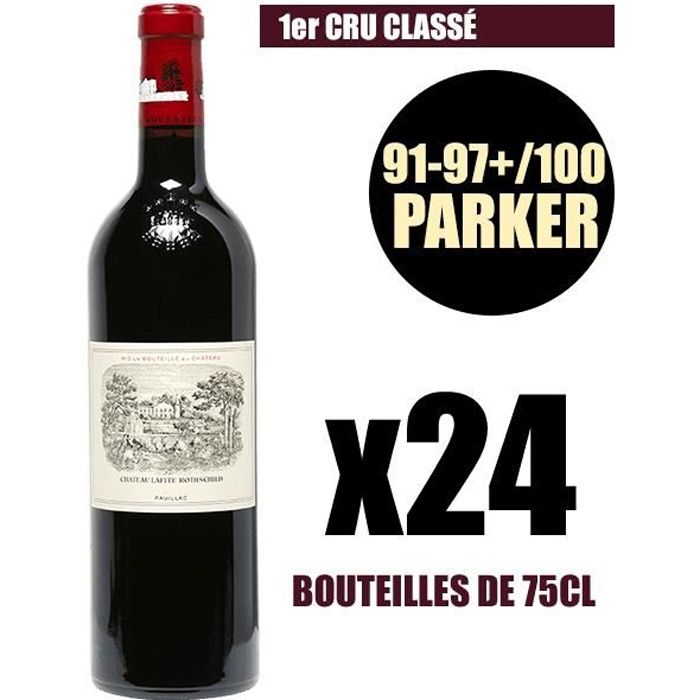 X24 Château Lafite Rothschild 2014 75 cl AOC Pauillac Rouge 1er Cru Classé Vin Rouge