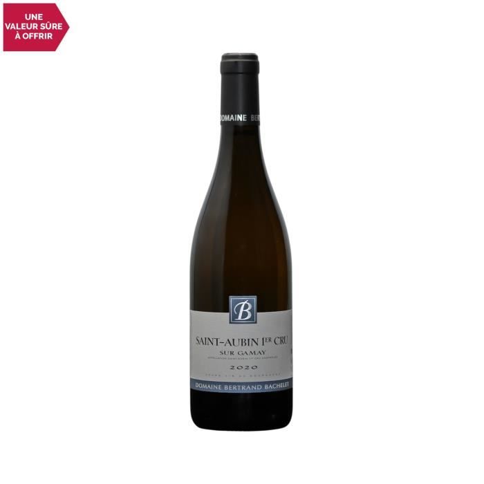 Saint-Aubin 1er Cru Sur Gamay Blanc 2020 - 75cl - Domaine Bertrand Bachelet - Vin AOC Blanc de Bourgogne - Cépage Chardonnay
