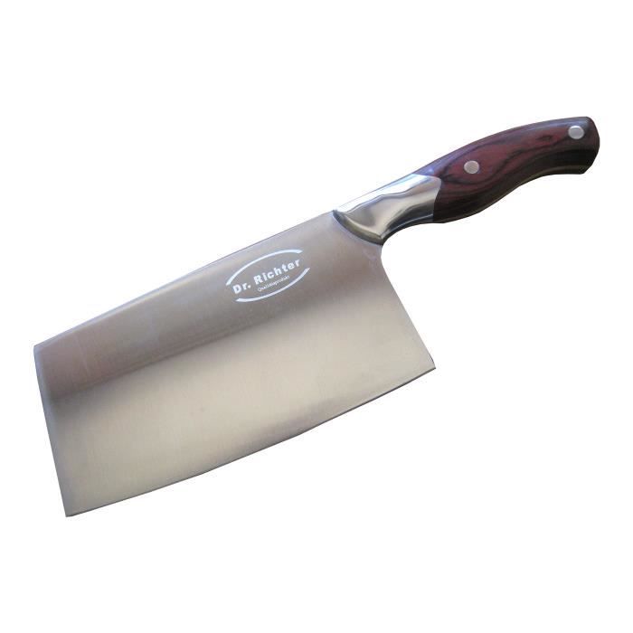 Couteau de chef chinois lame hachoir-produit de qualité de la marque dr. richter (longueur) : 17.5 cm