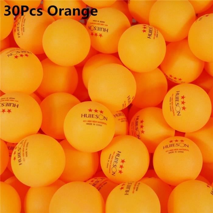 Huieson – balles de Tennis de Table 3 étoiles 40mm + 100g, balles de Ping-Pong ABS, Orange blanc, 30 50 2.8 pièces, [9342B48]