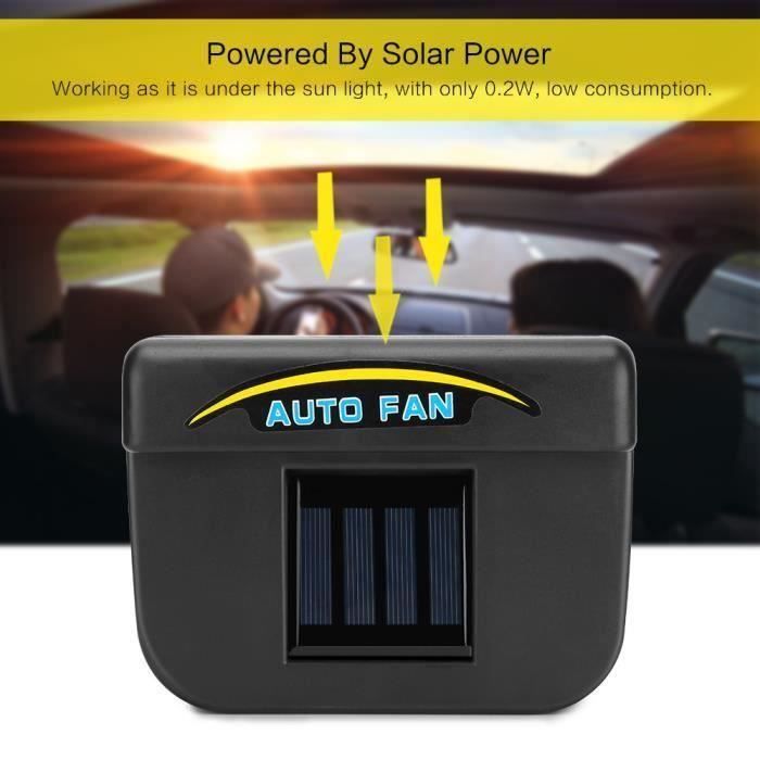 0,2W Énergie solaire Radiateur à air comprimé Refroidisseur automatique de vitesses de voiture Un ventilateur Avec bande de Pr10556