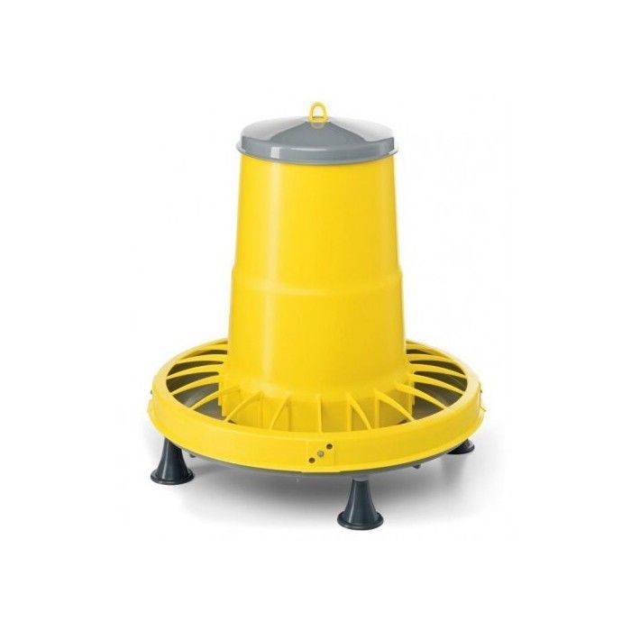 Mangeoire Trémie Avec Couvercle Et Pieds 15,5kg