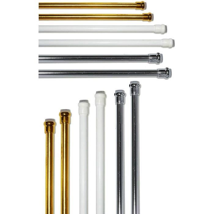 SUPPORT POUR TRINGLE Byour3®? Tringles à Rideaux sans perçage - Couple Tringle Extensible Télescopique p15