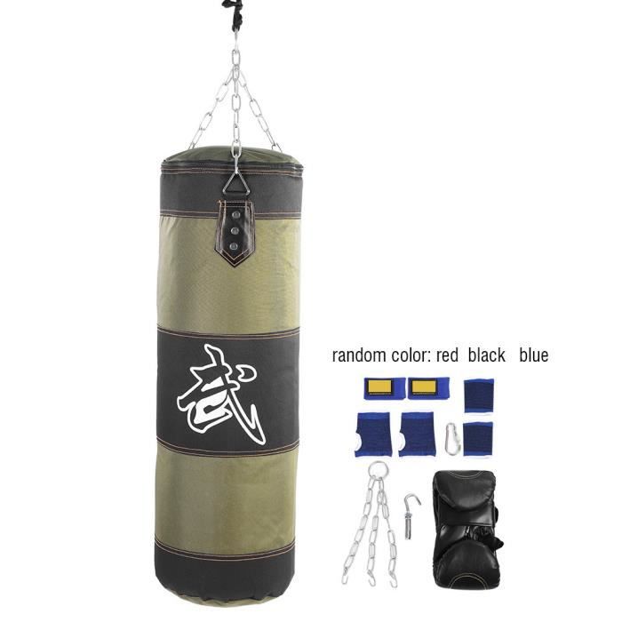 7 + 1 formation vide crochet de boxe coup de pied sac de sable combat karaté coup de poing sac de sable gants -NIM