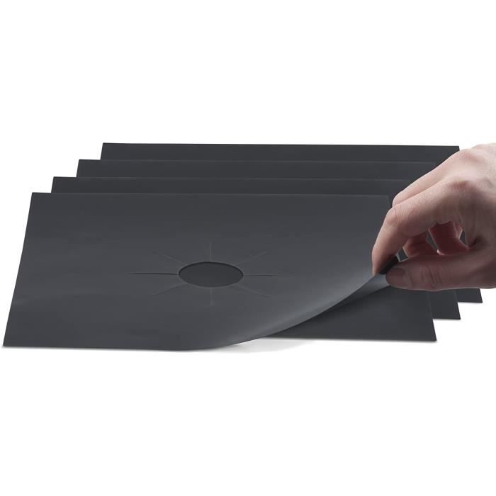 CACHE PLAQUE hield Lot de 4 cacheplaques de cuisson agrave gaz Reacutesistants agrave la chaleur Reacuteutilisables Eacutepai172