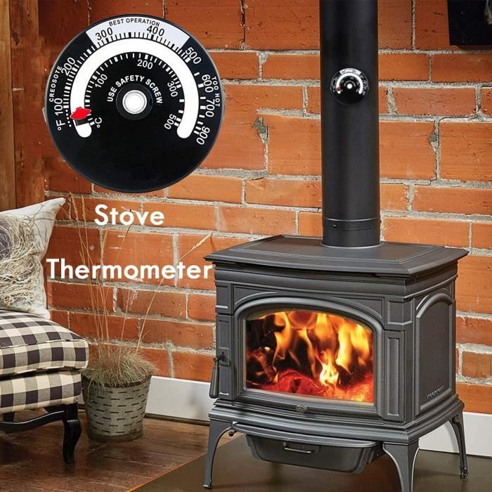 Thermomètre de cuisinière Snople Type d'aimant Thermomètre de four à bois Four à pizza de petite taille LYT201006304