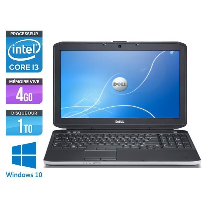 Pc portable Dell E5530 -Core i3-3120M -4Go- 1To- Windows 10
