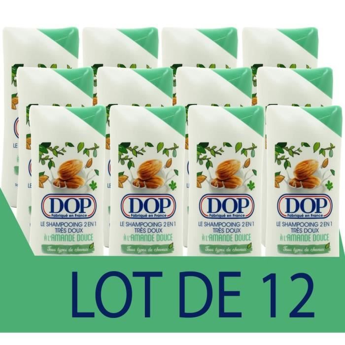 DOP Shampooing Très Doux 2en1 Amande Douce 400ml - Lot de 12