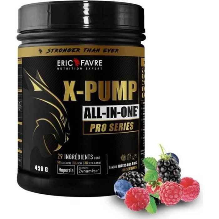 Eric Favre - X Pump - ALL IN ONE Pro Series - Endurance & Performance - Fruits des bois - 450g