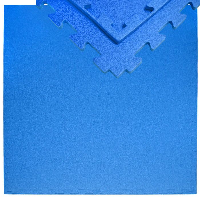 Tapis Puzzle de Fitness 90x90cm incl embouts 12mm Bleu