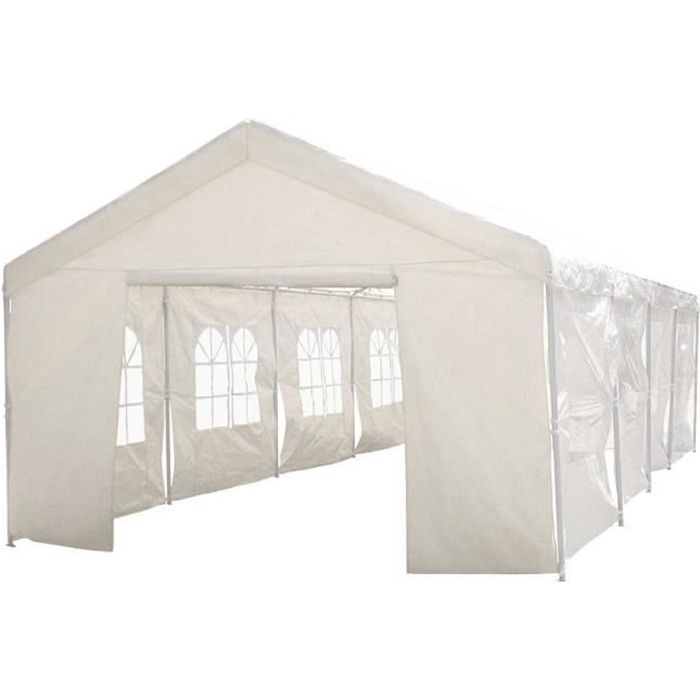 Tente de réception -Celia- en polyéthylène - 50m² - 5 x 10 x 2.9 m