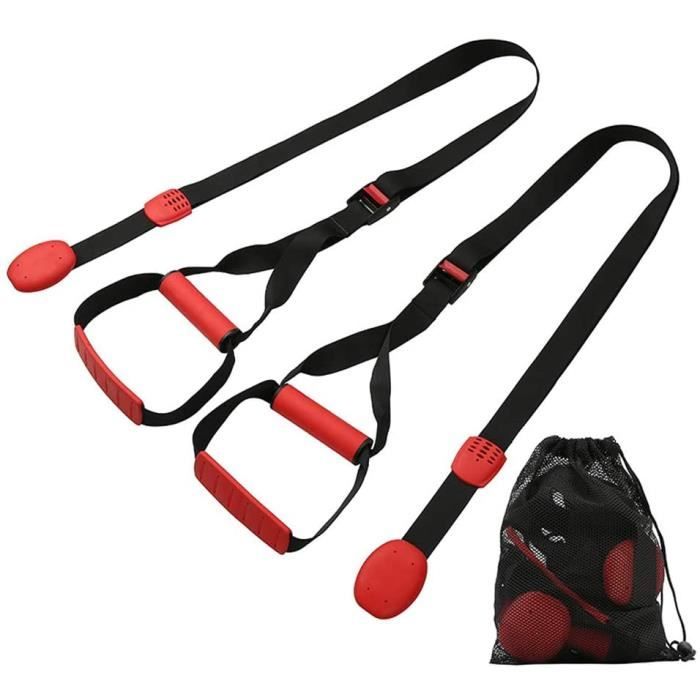 Sangle De Suspension - Limics24 - Bodyweight Training Fitness Kit Comprend Poignées Cylindre Sangles Le Point D Ancrage
