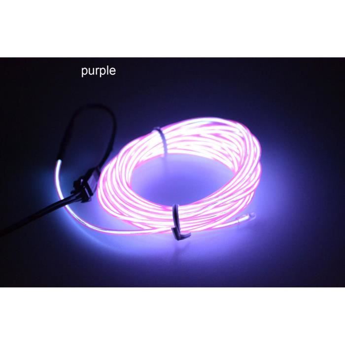 OHP Fil Lumière Bande LED DC12V voiture 3M Violet