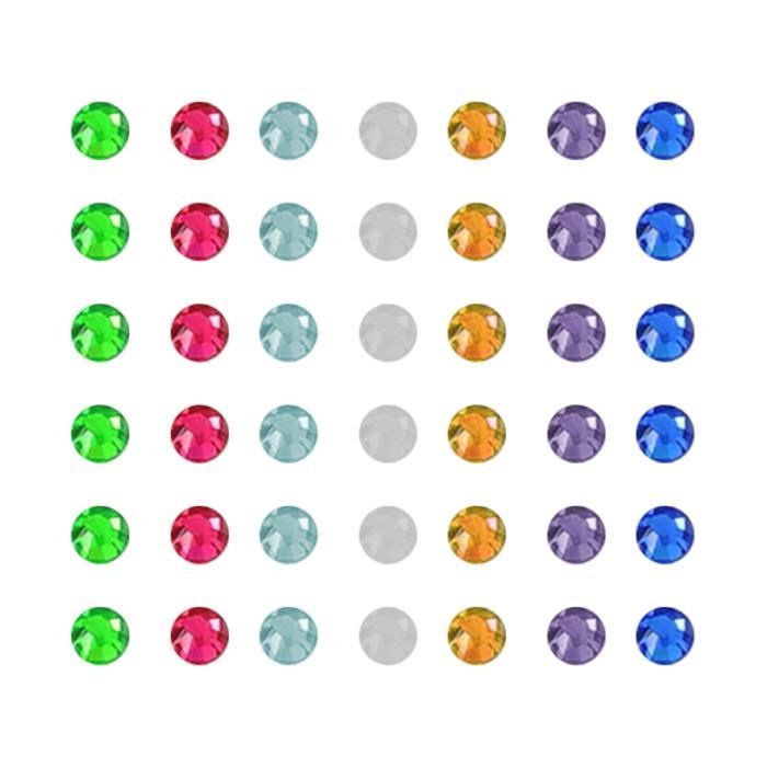 1440pcs Simple Nail Tips Glass Drill DIY Manicure Art Stickers Decals Decoration for Women Girls (Mixed Color, UV POUR ONGLES