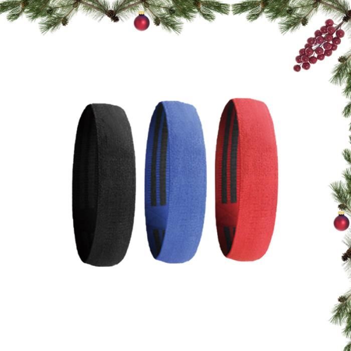 3pcs anti-dérapant hanche élastique bande musculation résistance ceinture pour la jambe exercices levée fesses squats actifs