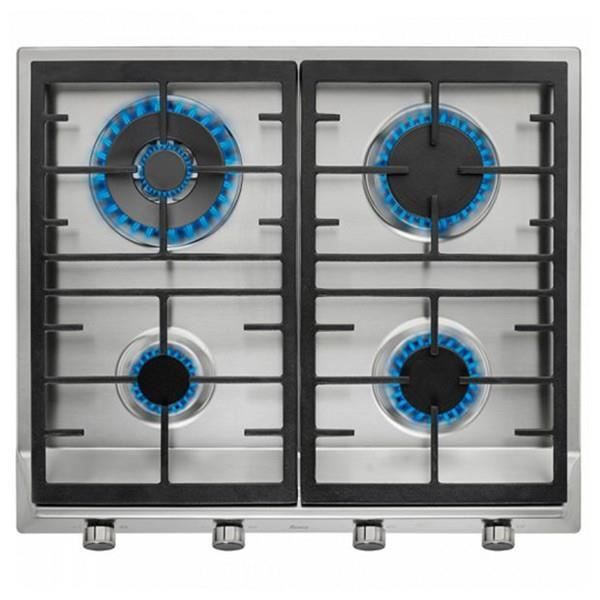 Plaque au gaz Teka EX60.1 4G AIAL 60 cm Acier inoxydable Noir (4 cuisinière