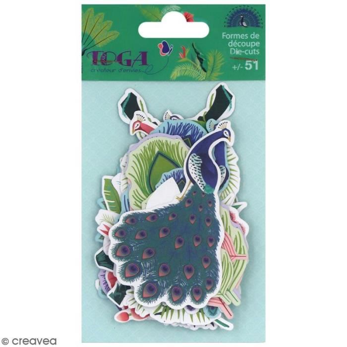 Die cut Toga - Paon - 51 pcs