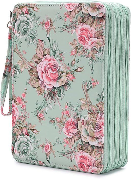 Sumnacon 160 PU cuir Trousse de crayon de couleur Sac à crayon de couleur ou d'aquarelle pour Dessinateur Professionnel ou Amateur (carré, noir Sumnacon 160 PU cuir Trousse de crayon de couleur Sac à crayon de couleur ou d'aquarelle pour Dessinateur Professionnel ou Amateur (carré, noir