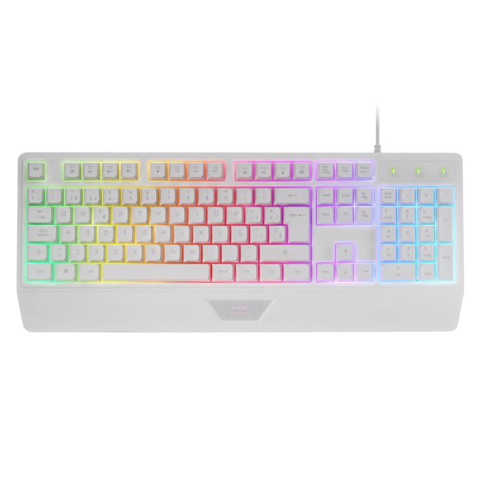 Clavier Mars Gaming MK124 – Ergonomique H-Mech, Rétroéclairage FRGB, AZERTY - vue 4