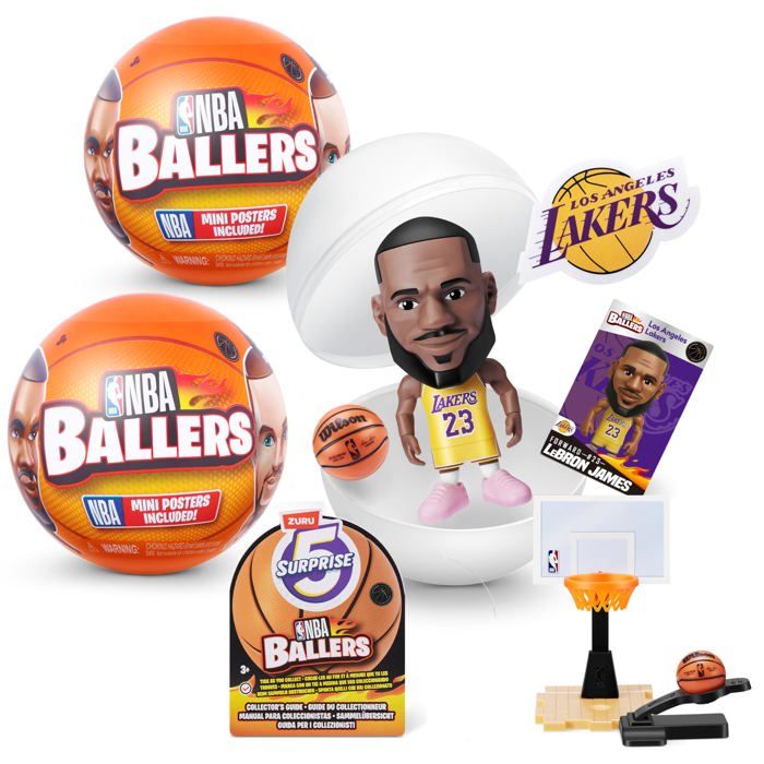 Figurines - 5 Surprise - NBA Ballers - 2 Pack - Joueurs NBA - 3