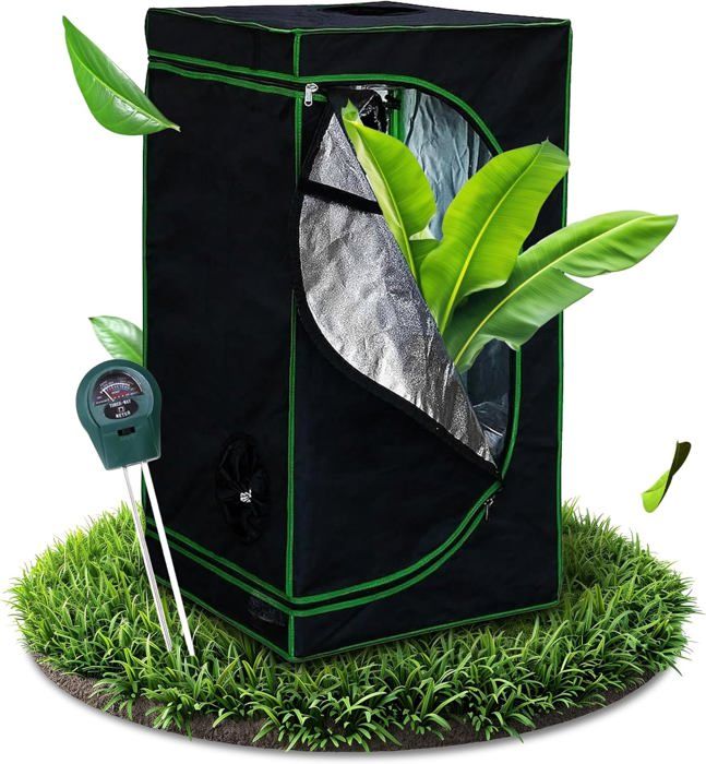 Tente De Culture Intérieure 160x120x205 Cm Melko - Tissu Oxford 600D Réfléchissant, Barres Métalliques - Avec Sonde 3-en-1 - Pour Jardinage Hydroponique Ou En Terre