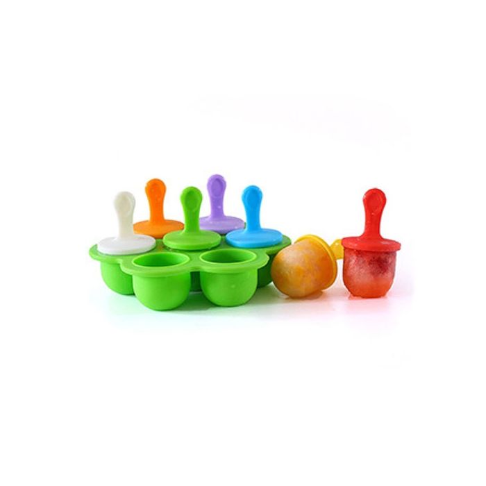 Moule à Crème Glacée En Silicone – 8 Cavités + 16 Bâtons En Bois, Pour Popsicles Maison, Chocolat, Yaourt Glacé