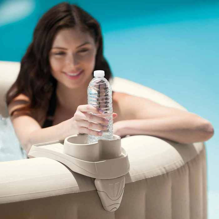 Intex Porte-gobelet amovible pour cuve thermale porte-boisson porte-collation accessoire de spa porte-boissons 3202922 - vue 2