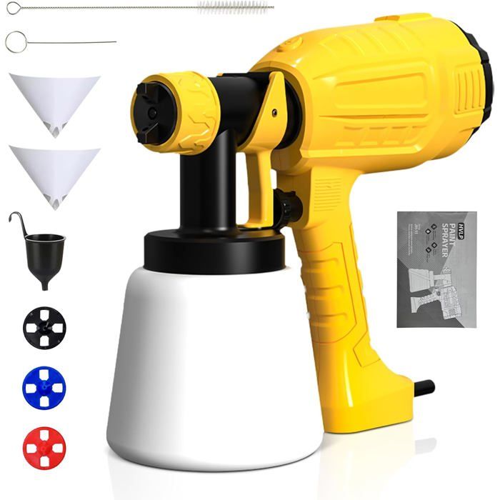 Pistolet a Peinture, 700W HVLP Pulvérisateurs de Peinture Electrique — free download