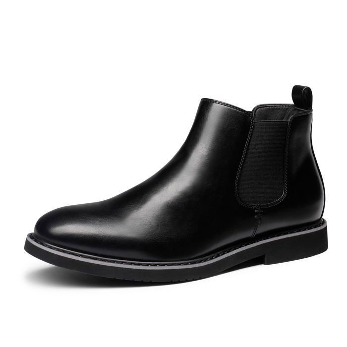 Bottes Moto Pour Homme Bruno Marc - Style Classique à Lacets, Avec Fermeture éclair Latérale Et Semelle Antidérapante - 6