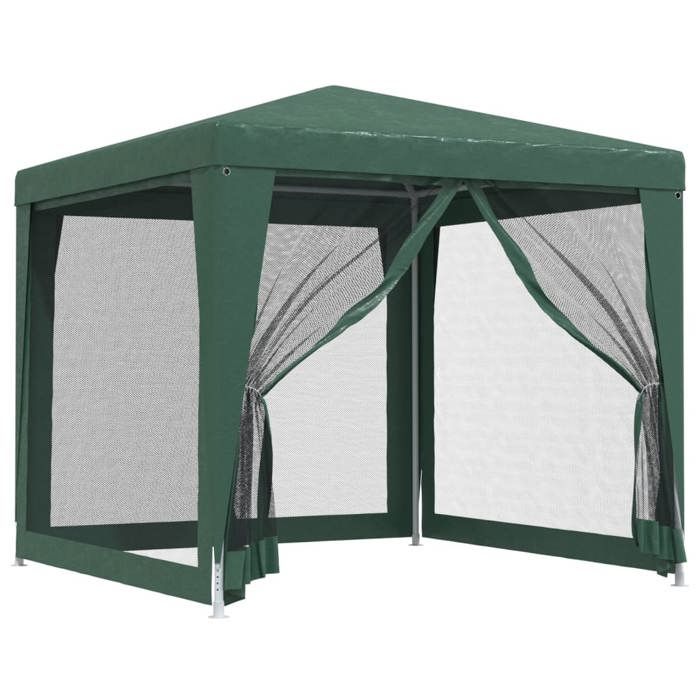 Vert Belvédère pour jardin Anti-UV - Modernedesign - Tonnelle de jardin - avec 4 parois latérales en maille Vert 2.5x2.5 m LH8465808