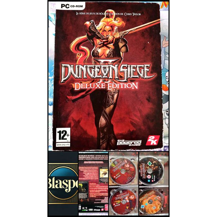 2K Games / Gas Powered Games Dungeon Siege Deluxe Edition Jeu PC Complet Incomplet 1 Cd Manquant Français Rpg Action