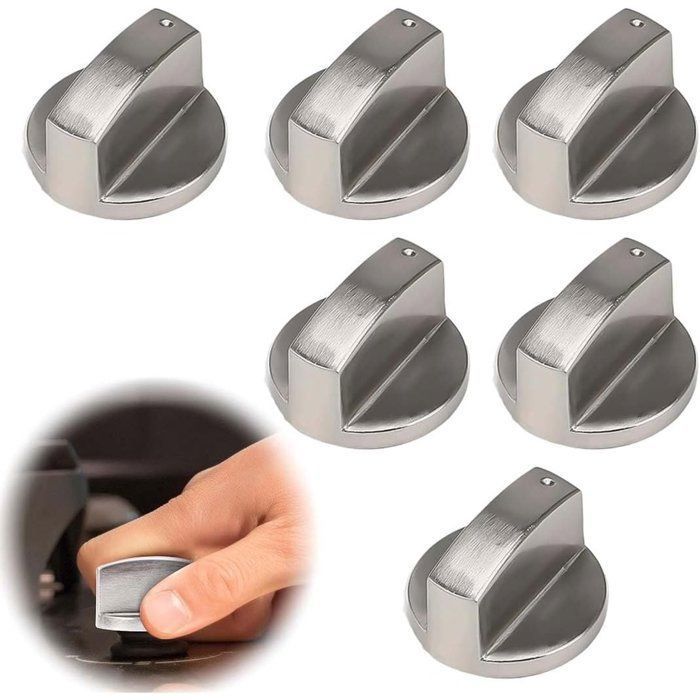 Boutons de Four et Table de Cuisine 6 Pièces 6mm Universels pour Gaz et Réglage Précis Femeo