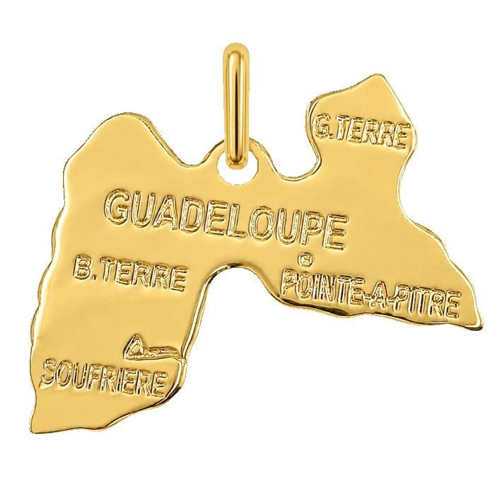 Pendentif Carte de la Guadeloupe en Plaqué Or 18 Carats Bijou Régional Antillais Gwada - Unisexe Poinçonné Vendu Seul Sans Chaîne Pendentif Carte de la Guadeloupe en Plaqué Or 18 Carats Bijou Régional Antillais Gwada - Unisexe Poinçonné Vendu Seul Sans Chaîne