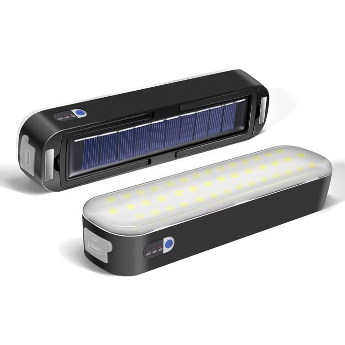 LED Solar Lantern Camping Lamp Tent Light USB Rechargeable Camping Accessories Power Bank Emergency
