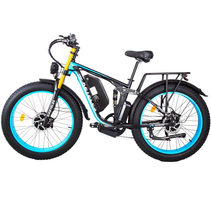 KETELES K800 Pro Fat bike électrique moteur à moyeu avant batterie amovible dans le tube diagonal fourche inversée et am