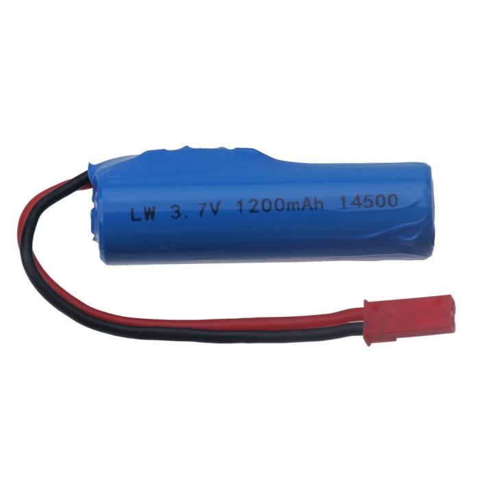 2 Batteries Li-Ion 7,4V 1500mAh Avec Chargeur - Connecteur JST Mâle, Pour Voiture/bateau RC HUANQI
