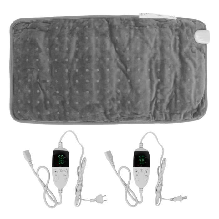 Coussin Chauffant Électrique WarmFlex - Microfibre Douce 29x69cm - 3 Niveaux Chaleur - Lavable - Idéal Douleurs Dos Et Ventre