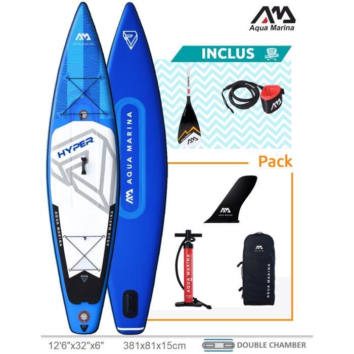 Stand Up Paddle gonflable AQUA MARINA Hyper 12'6" 381x81x15cm (12'6