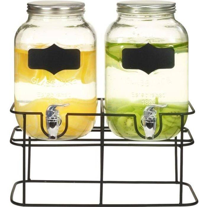 Fontaine à boisson en verre 4L - SECRET DE GOURMET - Blanc - Robinet de  service - Décors en relief - Cdiscount Electroménager