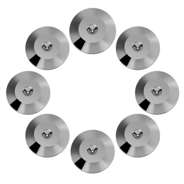Pieds De Haut-parleur M8 – 4 Pointes Isolation Cuivre – Support Réglable En Hauteur – Pour Enceintes HiFi, Platine